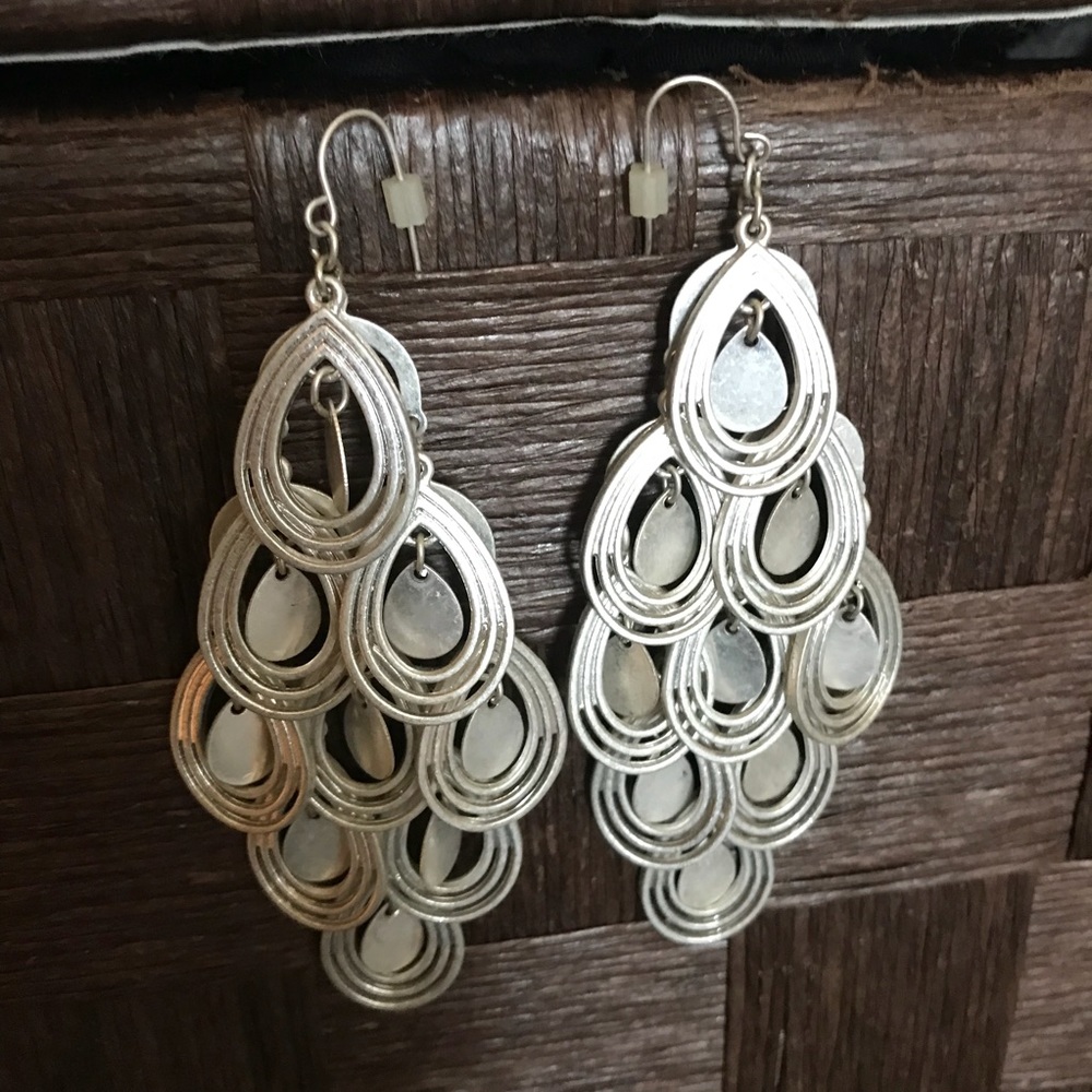 Express Silver Dangle Earrings